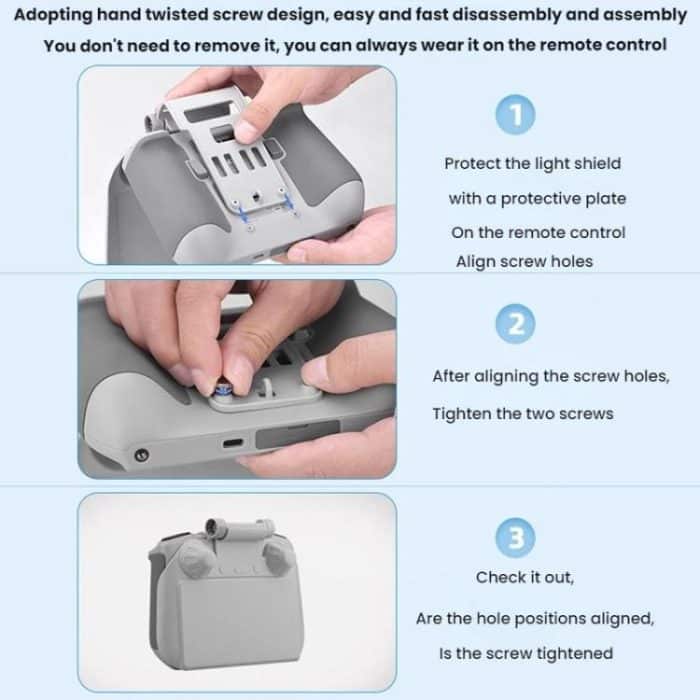 For DJI Mavic Air 2/Mavic 3 Pro BRDRC Remote Control Hood + Hanging Belt – Bild 10