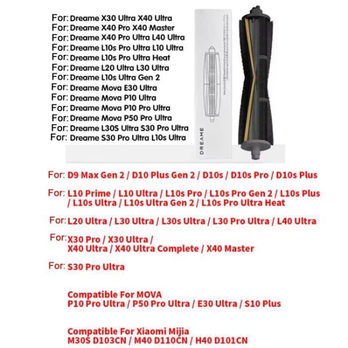 Für Dreame S30/X30/X40pro Kehrroboter Rollbürstenschaber – Bild 4