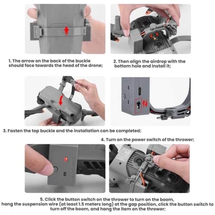 For DJI AIR 3S/AIR 3 BRDRC Drone Airdrop Accessories, For DJI AIR 3S/AIR 3 – Bild 9