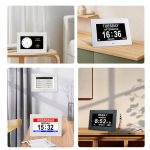 7-inch Digital Frame Calendar Day Clock With 3 Medication Alerts, 5 Custom Alarms, Multi-Language Support, US Plug White, US Plug Black, EU Plug White, EU Plug Black, AU Plug White, AU Plug Black, UK Plug White, UK Plug Black – Bild 8