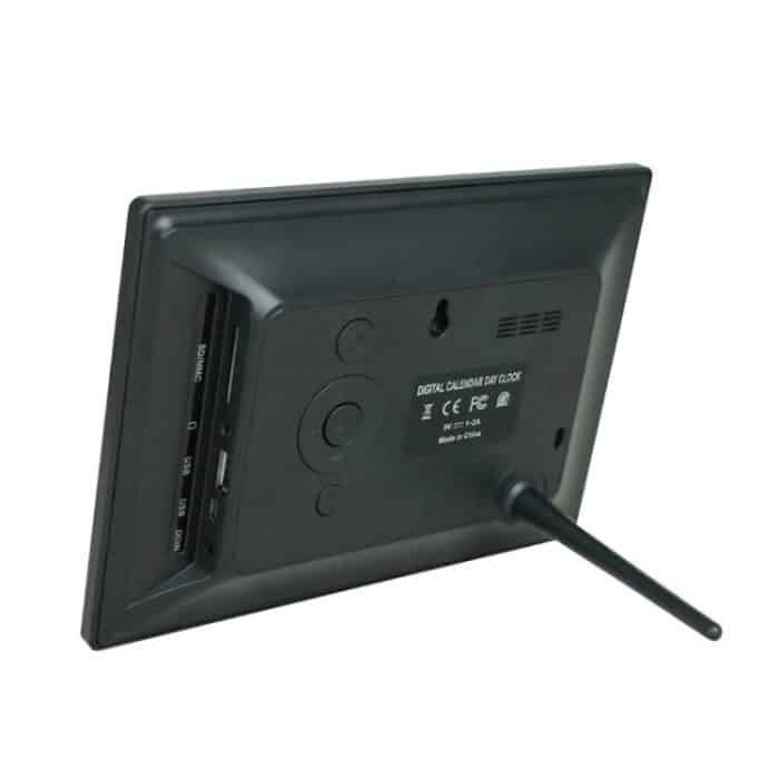 7-inch Digital Frame Calendar Day Clock With 3 Medication Alerts, 5 Custom Alarms, Multi-Language Support, US Plug White, US Plug Black, EU Plug White, EU Plug Black, AU Plug White, AU Plug Black, UK Plug White, UK Plug Black – Bild 9