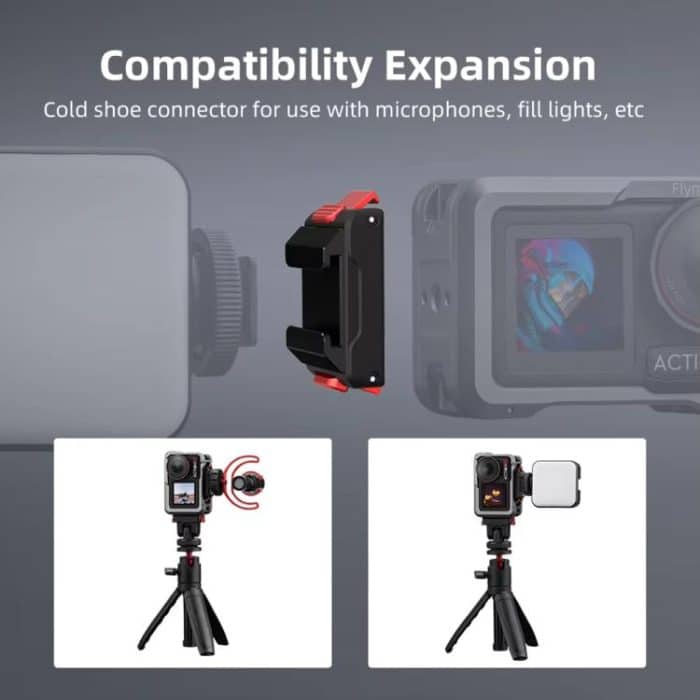 For DJI Osmo Action 5 Pro/Action 4/Action 3 Magnetic Quick Release Adapter with Cold Shoe Mount Base, Cold Shoe Mount – Bild 6