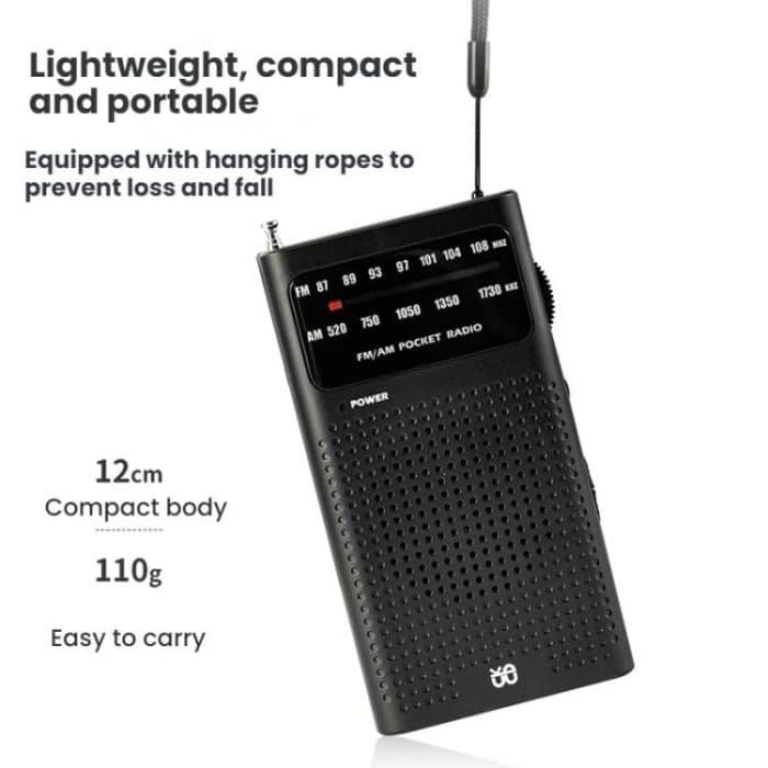 FM/AM Full-Band Channel Pocket Portable Pointer Radio Player – Bild 5