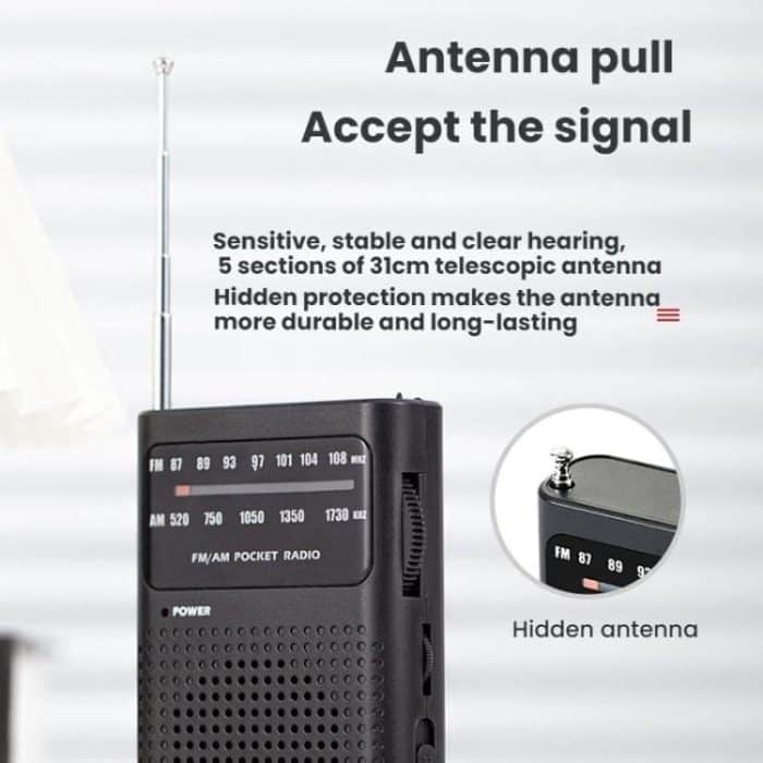 FM/AM Full-Band Channel Pocket Portable Pointer Radio Player – Bild 7