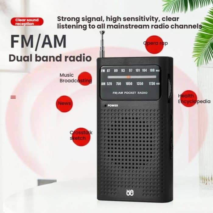 FM/AM Full-Band Channel Pocket Portable Pointer Radio Player – Bild 8