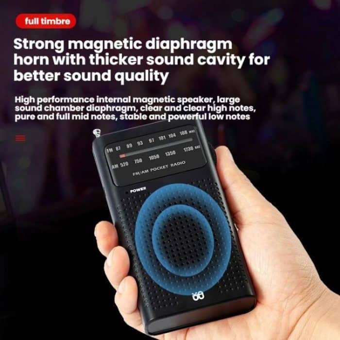 FM/AM Full-Band Channel Pocket Portable Pointer Radio Player – Bild 10