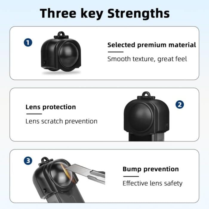 For Insta360 X5 Camera Flymile Lens Protective Cover Dustproof & Scratch-Resistant Anti-Fall Protector Cap – Bild 3