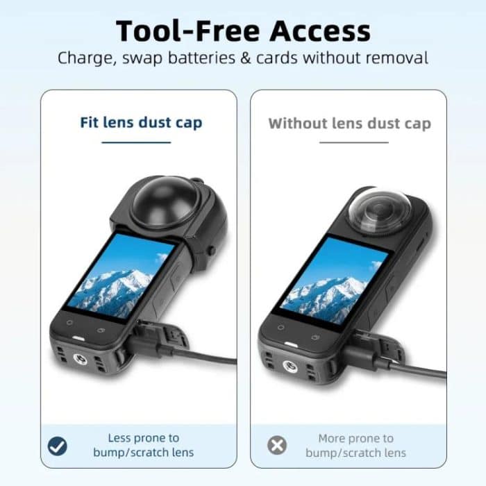 For Insta360 X5 Camera Flymile Lens Protective Cover Dustproof & Scratch-Resistant Anti-Fall Protector Cap – Bild 4