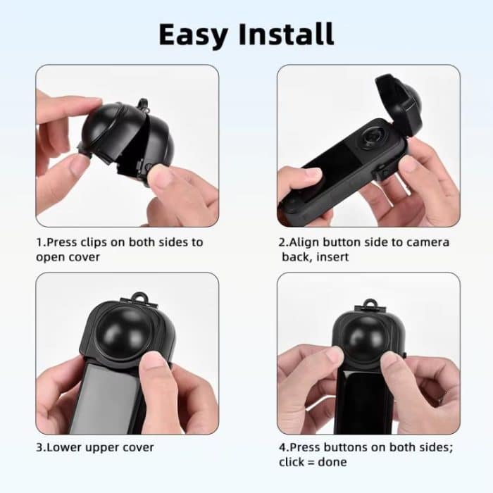 For Insta360 X5 Camera Flymile Lens Protective Cover Dustproof & Scratch-Resistant Anti-Fall Protector Cap – Bild 10