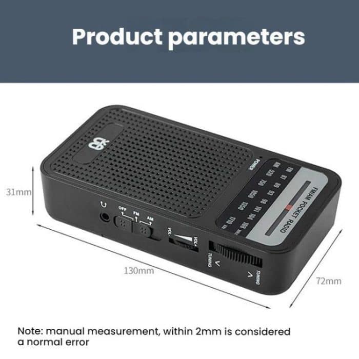 Portable Pointer AM/FM Full Channel Radio – Bild 3