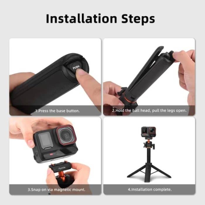 Flymile 20-54cm Magnetic Quick-Release Tripod for Insta360 Ace Pro 2/X5/X4/X3/X2/Ace Pro/Ace – Bild 12