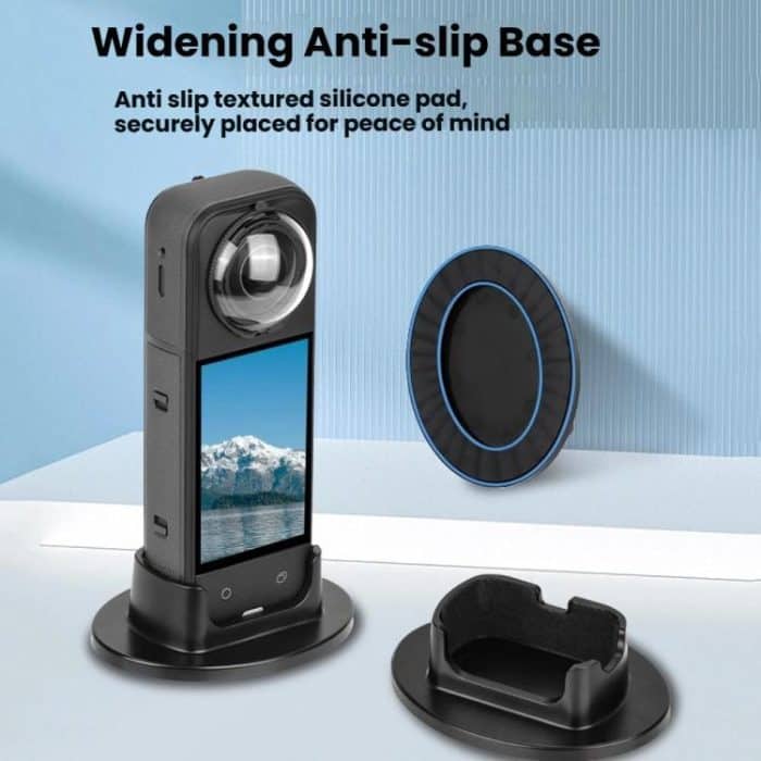 For Insta360 X5  Flymile Anti-Slip Base Plastic Desktop Stand Stable Camera Holder – Bild 3