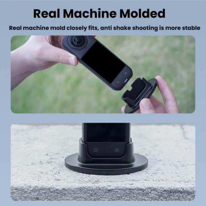 For Insta360 X5  Flymile Anti-Slip Base Plastic Desktop Stand Stable Camera Holder – Bild 5