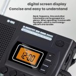FM/AM/SW Full-Band Portable Clock LCD Clock Control Radio Player, For EU, For US – Bild 7