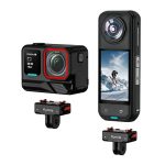 Flymile Plastic Magnetic Quick-Release Base For Insta360 Ace Pro 2/X5/X4/X3/X2/Ace Pro/Ace, 2-claw – Bild 2