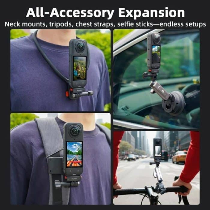 Flymile Plastic Magnetic Quick-Release Base For Insta360 Ace Pro 2/X5/X4/X3/X2/Ace Pro/Ace, 2-claw – Bild 6