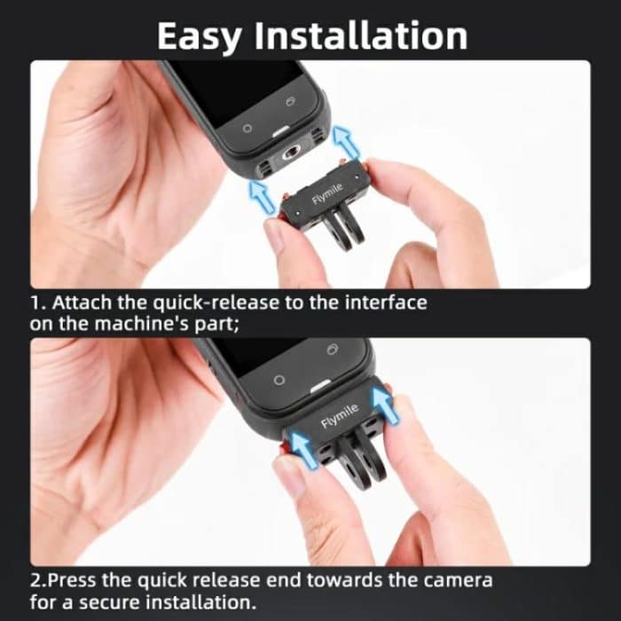 Flymile Plastic Magnetic Quick-Release Base For Insta360 Ace Pro 2/X5/X4/X3/X2/Ace Pro/Ace, 2-claw – Bild 7