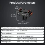 Flymile Plastic Magnetic Quick-Release Base For Insta360 Ace Pro 2/X5/X4/X3/X2/Ace Pro/Ace, 2-claw – Bild 8