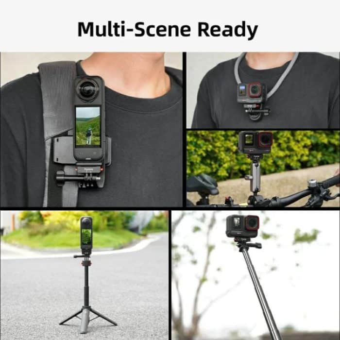 Flymile Magnetic Quick-Release Base 1/4 Inch Thread Foldable Extension Kit for Insta360 Ace Pro 2/Ace Pro/Ace/X5/X4/X3/X2, 1/4 Inch Thread Foldable Kit – Bild 8