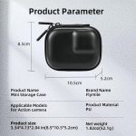 Flymile PU Mini Camera Case with Carabiner For Caged DJI Action 3/4/5 Pro/Insta360 Ace Pro 2/1/GoPro – Bild 8