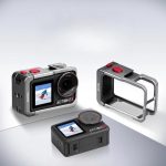 For DJI Osmo Action 5 Pro/4/3 Flymile Metal Protective Cage with Cold Shoe Mount – Bild 2