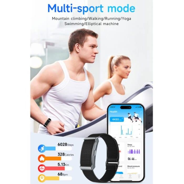 Dual PD Real-Time Heart Rate Blood Oxygen Real-Time Sleep Exercise Health Bracelet – Bild 9
