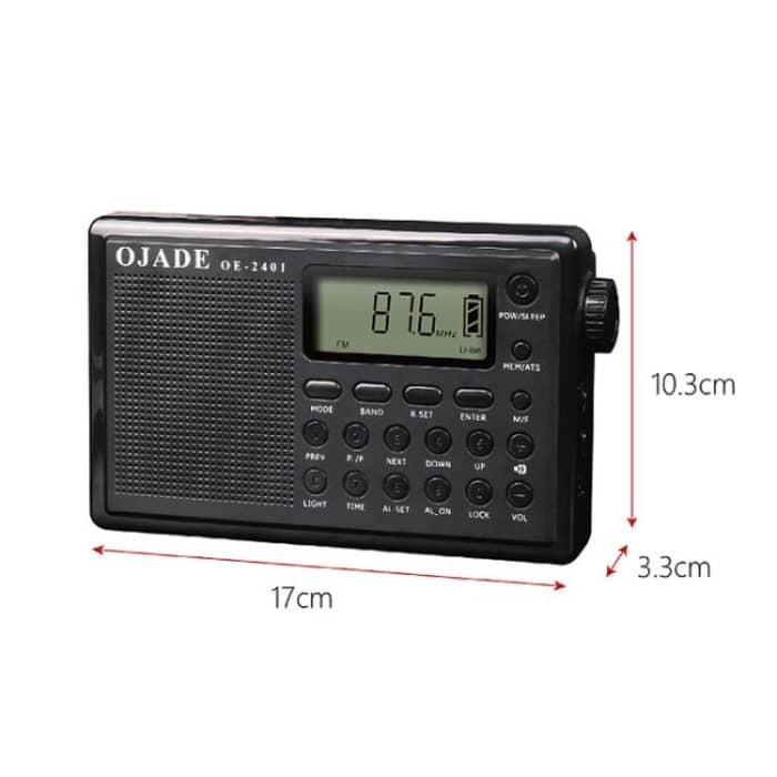 OJADE OE-2401 Full-Band Full-Channel Portable High Sensitivity Digital Display Bluetooth Stereo Radio – Bild 3