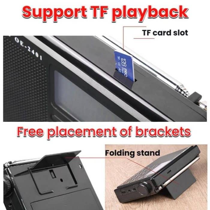 OJADE OE-2401 Full-Band Full-Channel Portable High Sensitivity Digital Display Bluetooth Stereo Radio – Bild 6