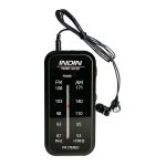 INDIN SH05 Mini Stereo AM/FM Radio With Earphone & Stainless Steel Clip