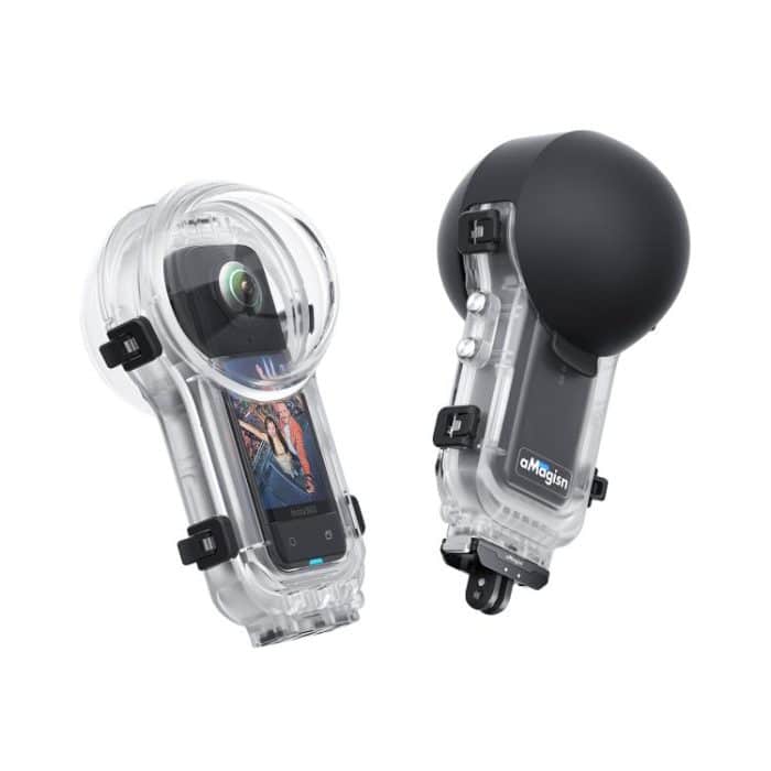 TBD06061769.jpg Für Insta360 X5 AMagisn 60m/196ft Tauchen Fall Quick-Release Voll Unsichtbare Wasserdichte Unterwasser Gehäuse – Bild 1