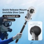 Für Insta360 X5 AMagisn 60m/196ft Tauchen Fall Quick-Release Voll Unsichtbare Wasserdichte Unterwasser Gehäuse – Bild 3