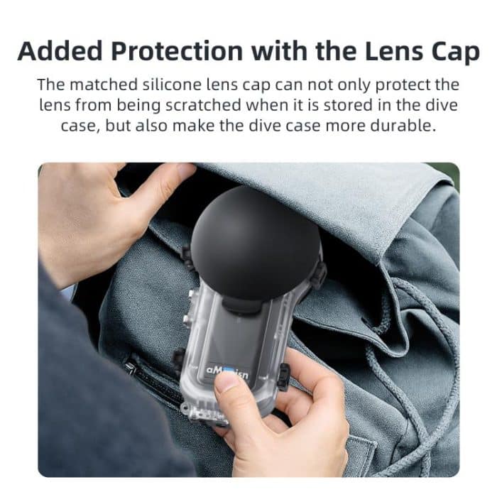 Für Insta360 X5 AMagisn 60m/196ft Tauchen Fall Quick-Release Voll Unsichtbare Wasserdichte Unterwasser Gehäuse – Bild 6
