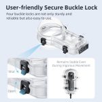 Für Insta360 X5 AMagisn 60m/196ft Tauchen Fall Quick-Release Voll Unsichtbare Wasserdichte Unterwasser Gehäuse – Bild 9