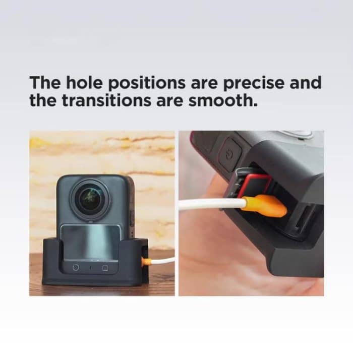 For DJI Osmo 360 Action Camera CYNOVA Silicone Mount Base Desktop & Car Holder, Desktop Base – Bild 4