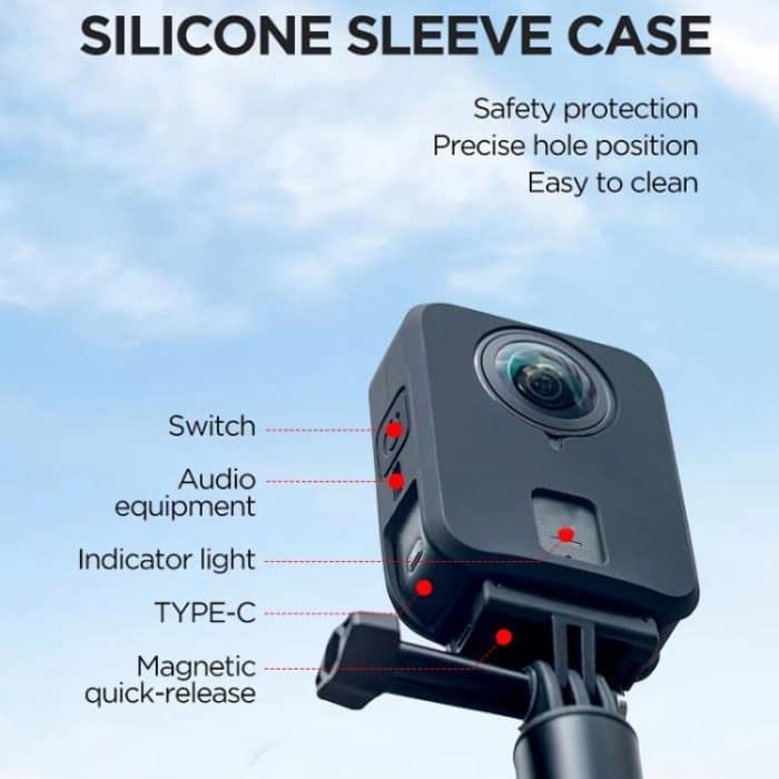 For DJI Osmo 360 CYNOVA Silicone Case Anti-Scratch Shockproof Full Body Protective Cover – Bild 3