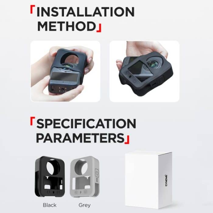 For DJI Osmo 360 CYNOVA Silicone Case Anti-Scratch Shockproof Full Body Protective Cover – Bild 9