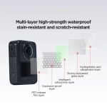 Für DJI Osmo 360 CYNOVA 2 Stück/Packung Displayschutzfolie aus gehärtetem Glas, Härtegrad 9H, kratzfest, Kameraobjektivfolie – Bild 4