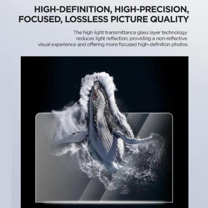 Für DJI Osmo 360 CYNOVA 2 Stück/Packung Displayschutzfolie aus gehärtetem Glas, Härtegrad 9H, kratzfest, Kameraobjektivfolie – Bild 7