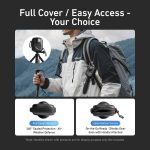 PU Carrying Case for DJI Osmo 360 Camera Protective Pouch with Carabiner Clip, TELESIN Full-Coverage, TELESIN Open Bottom – Bild 4