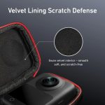 PU Carrying Case for DJI Osmo 360 Camera Protective Pouch with Carabiner Clip, TELESIN Full-Coverage, TELESIN Open Bottom – Bild 6