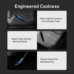 PU Carrying Case for DJI Osmo 360 Camera Protective Pouch with Carabiner Clip, TELESIN Full-Coverage, TELESIN Open Bottom – Bild 8