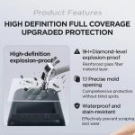 Für DJI Osmo 360 CYNOVA Displayschutzfolie aus gehärtetem Glas, automatisch ausgerichteter Installationsrahmen – Bild 3