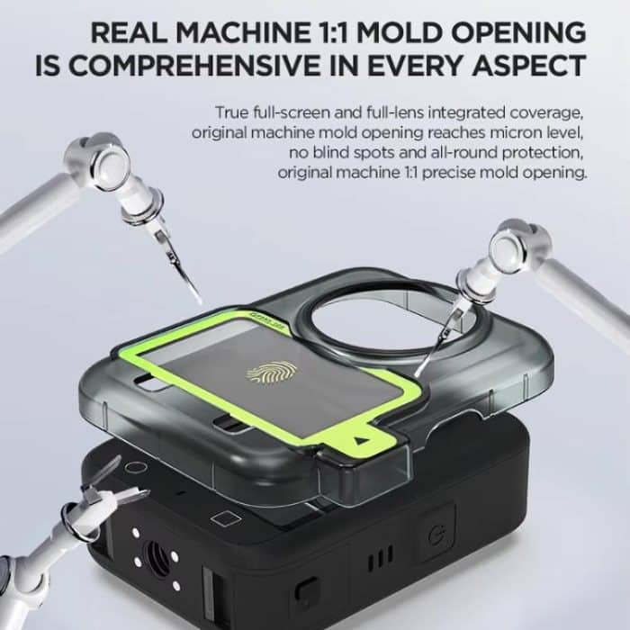 Für DJI Osmo 360 CYNOVA Displayschutzfolie aus gehärtetem Glas, automatisch ausgerichteter Installationsrahmen – Bild 4