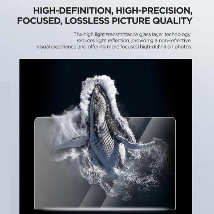 Für DJI Osmo 360 CYNOVA Displayschutzfolie aus gehärtetem Glas, automatisch ausgerichteter Installationsrahmen – Bild 7