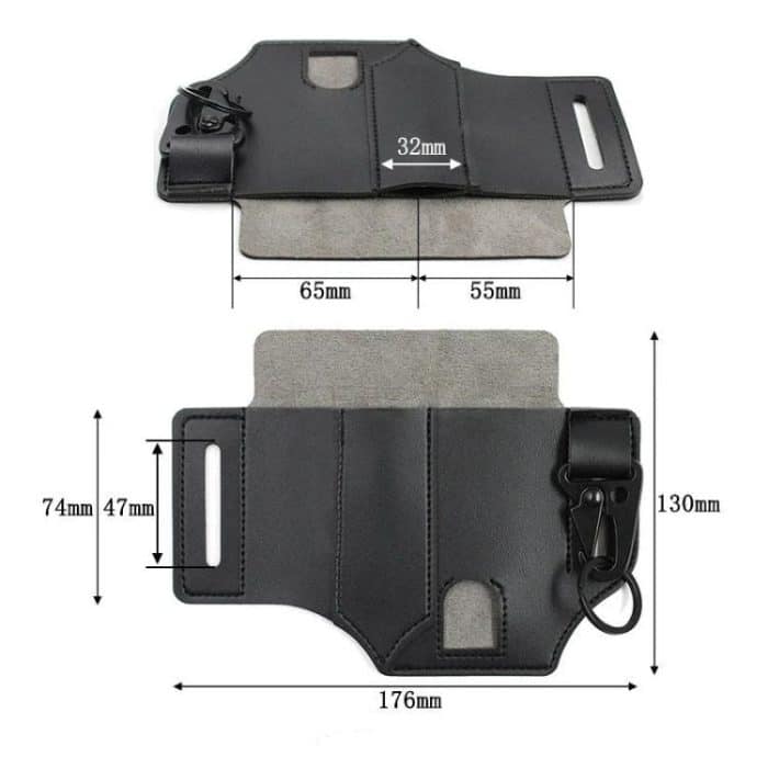 Multifunctional Belt Cover Tool Electric Knife Holster Waist Strap Leather Case – Bild 5