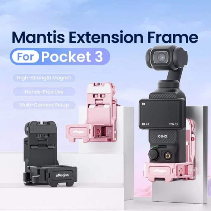 For DJI Pocket 3 aMagisn Mantis Extension Frame Magnetic Mount for Hands-Free Vlogging – Bild 2