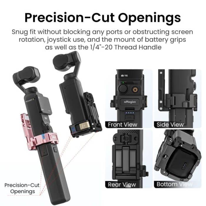 For DJI Pocket 3 aMagisn Mantis Extension Frame Magnetic Mount for Hands-Free Vlogging – Bild 15