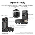 For DJI Pocket 3 aMagisn Mantis Extension Frame Magnetic Mount for Hands-Free Vlogging – Bild 5