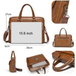 WEIXIER T616 Men Commuter Briefcase Large Capacity Document Laptop Bag – Bild 8