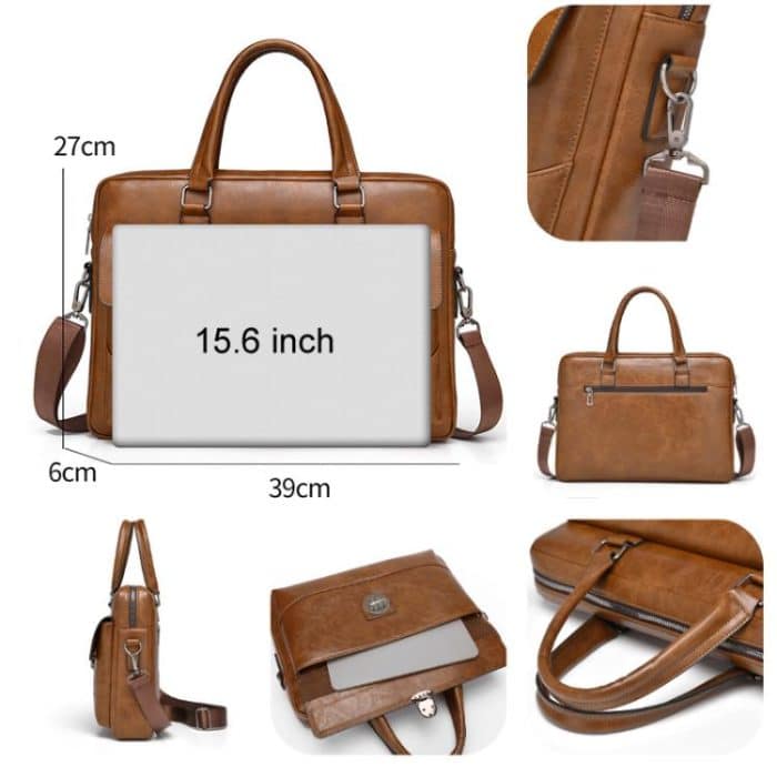 WEIXIER T616 Men Commuter Briefcase Large Capacity Document Laptop Bag – Bild 8